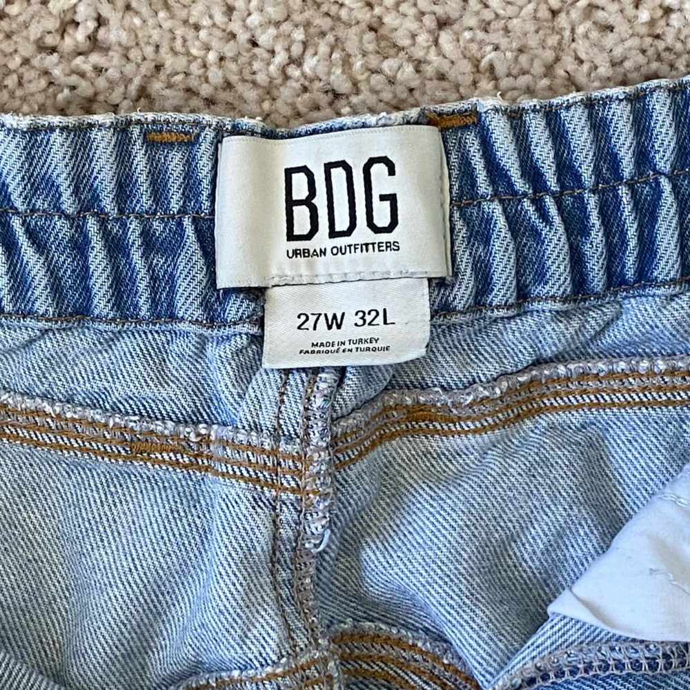 BDG Light Blue Y2K Cargo Jeans - Picture 3 of 9